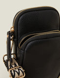 Accessorise textured cross body phone bag - British product