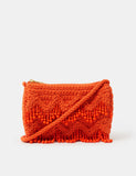Accessorize beaded macrame cross body bag, UK version