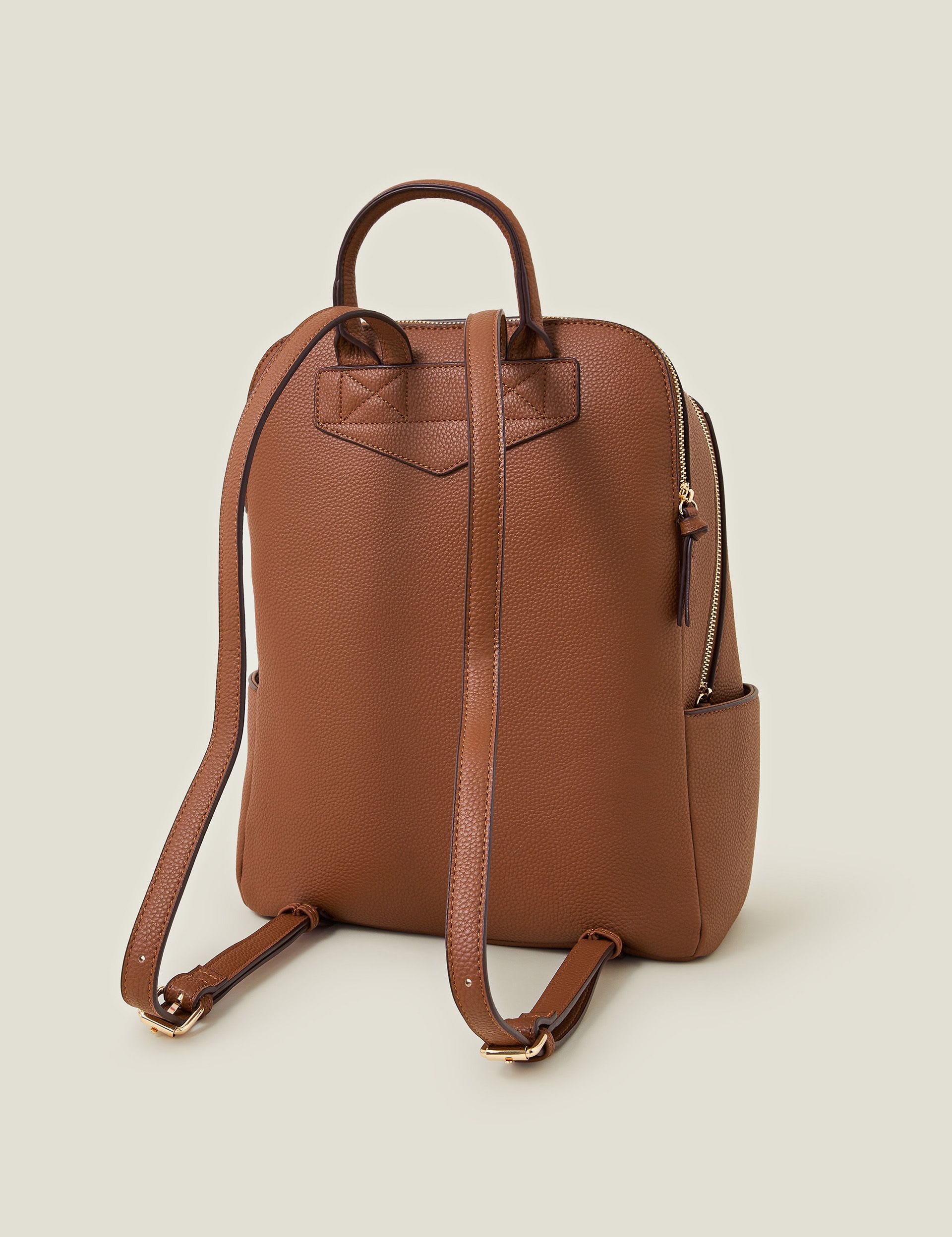Accessorize faux leather zip around backpack (British brand)