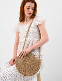 Accessorize metallic braided cross body bag, UK version