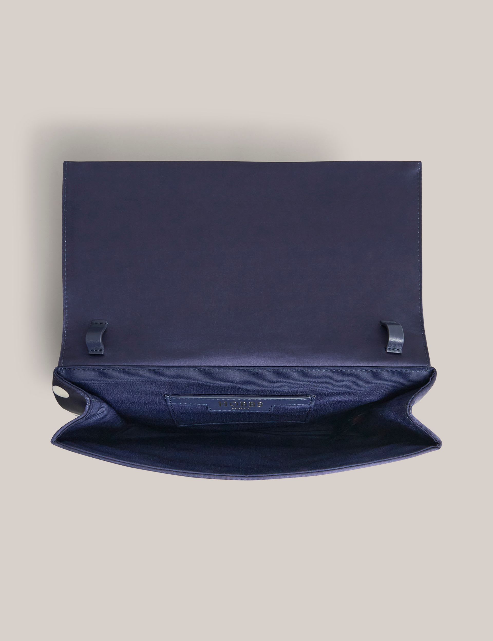 Hobbs spot print clutch bag, imported from the UK
