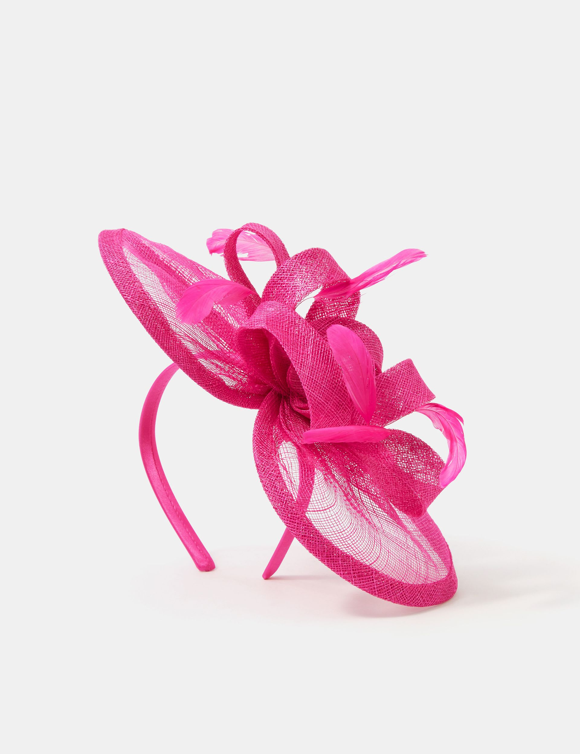 Accessorize Bow Feather Disc Fascinator