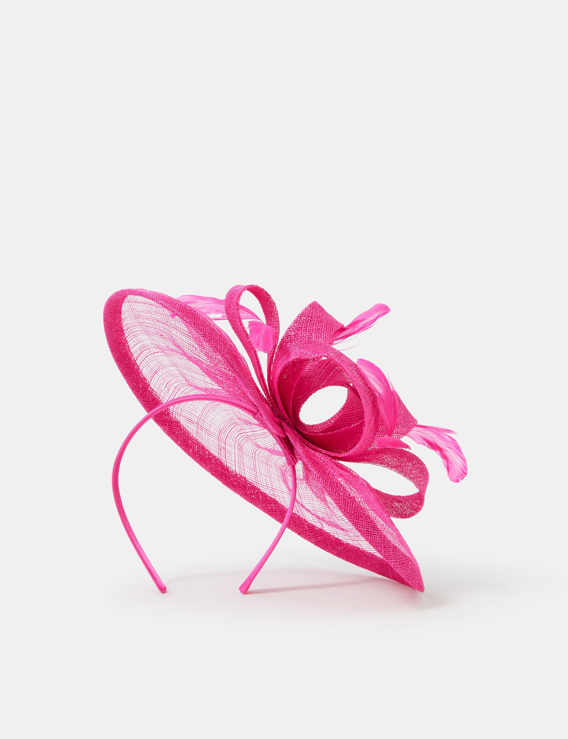 Bow Feather Disc Fascinator