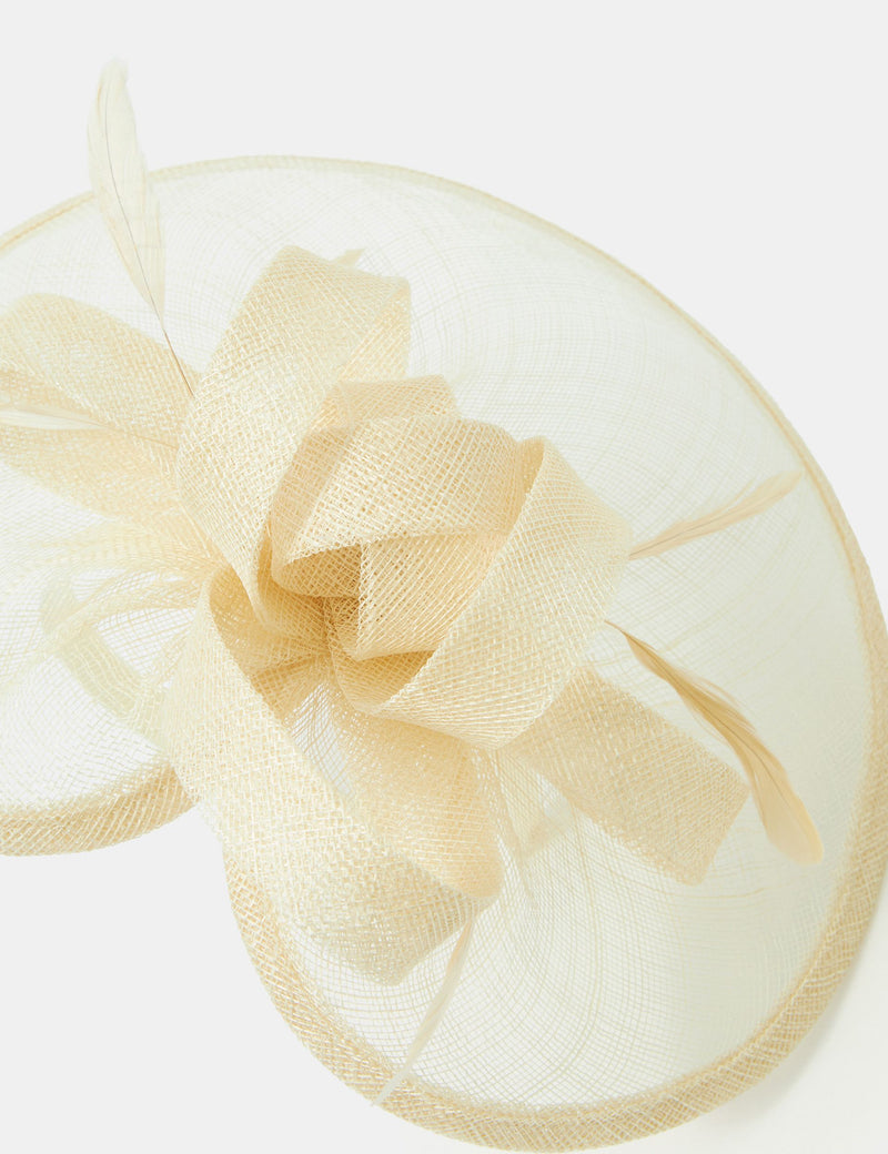 Accessorize bow feather disc fascinator headband (British brand)