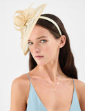 Accessorize bow feather disc fascinator headband (British brand)