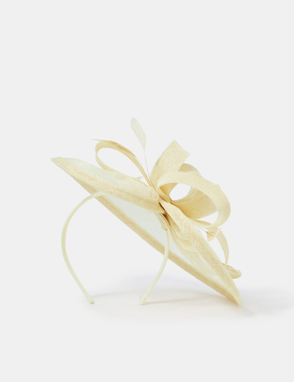 Accessorize bow feather disc fascinator headband (British brand)