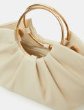 Accessorize Grab Bag quilted handbag with metal handles (British brand)