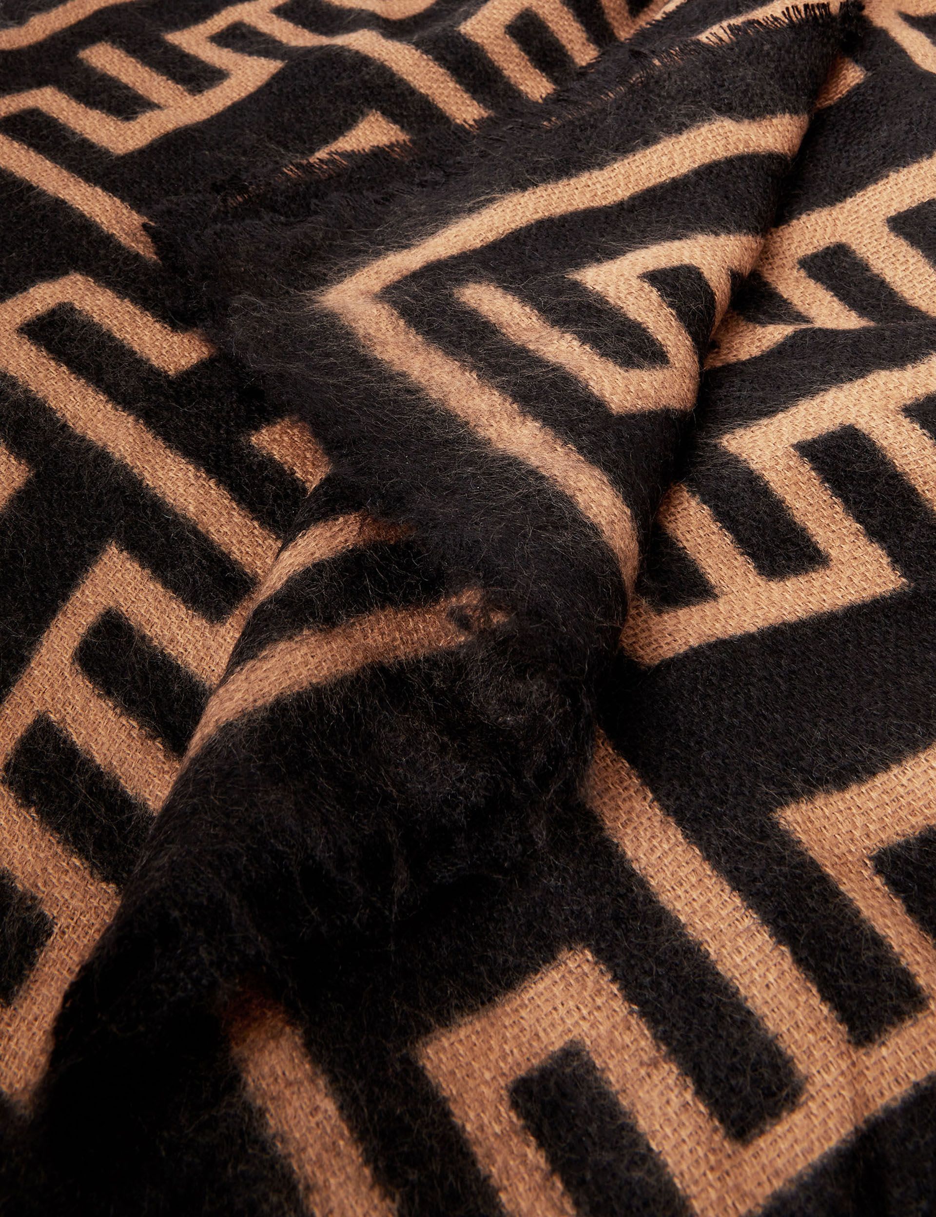 Accessorize geometric blanket scarf soft acrylic, imported from the UK