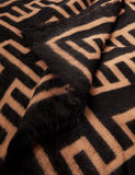 Accessorize geometric blanket scarf soft acrylic, imported from the UK