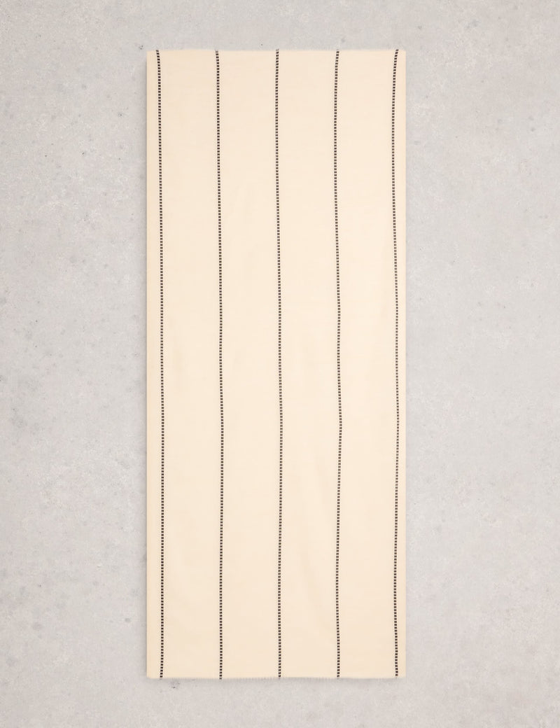 White Stuff pure cotton striped scarf, imported from the UK