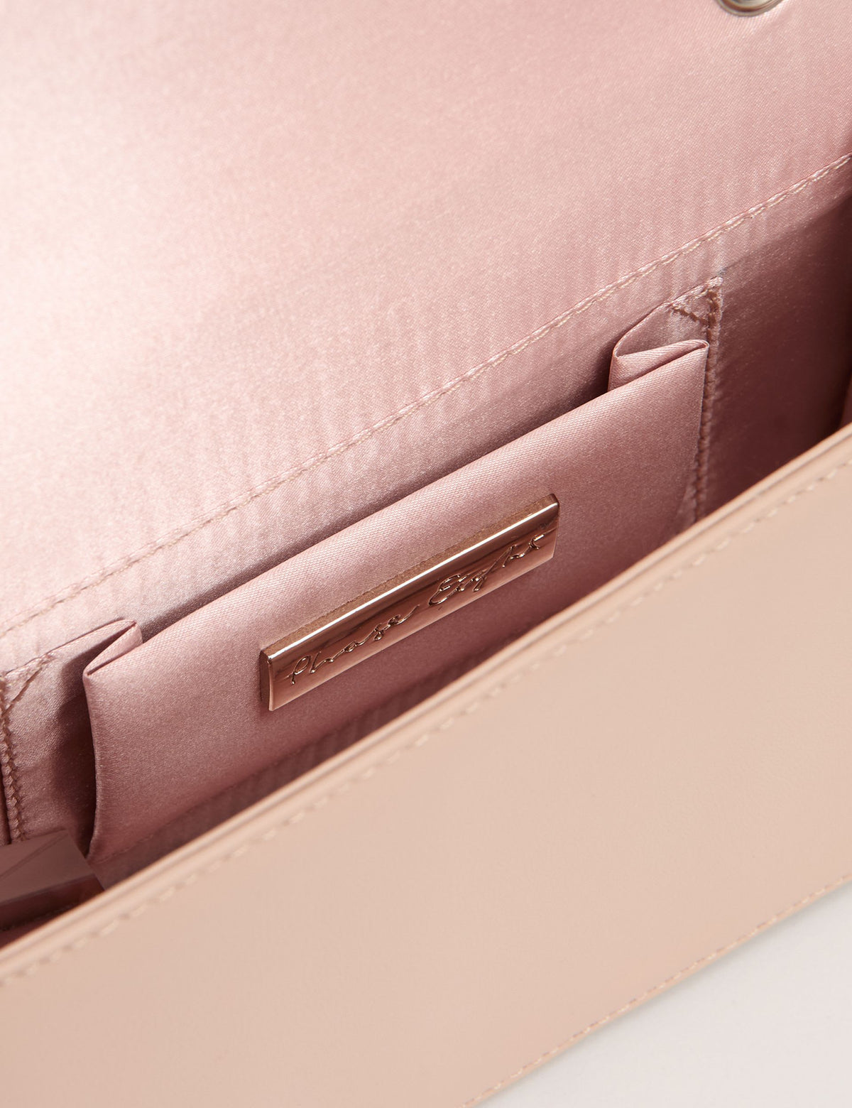 Phase Eight leather double chain clutch bag, imported from the UK