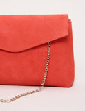 Phase Eight suede chain strap clutch bag - British product