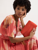 Phase Eight suede chain strap clutch bag - British product