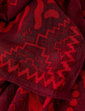 White Stuff printed cotton blend scarf, UK version