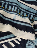 White Stuff printed cotton blend scarf, UK version
