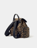 Accessorize leopard print canvas backpack, imported from the UK