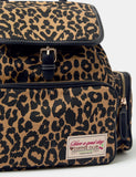 Accessorize leopard print canvas backpack, imported from the UK
