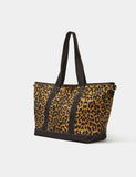Accessorize leopard print canvas shoulder bag, imported from the UK