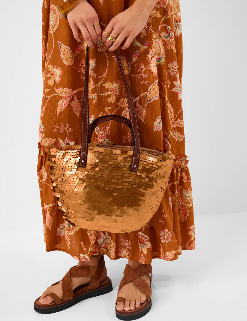 Accessorize sequin cross body basket bag, imported from the UK