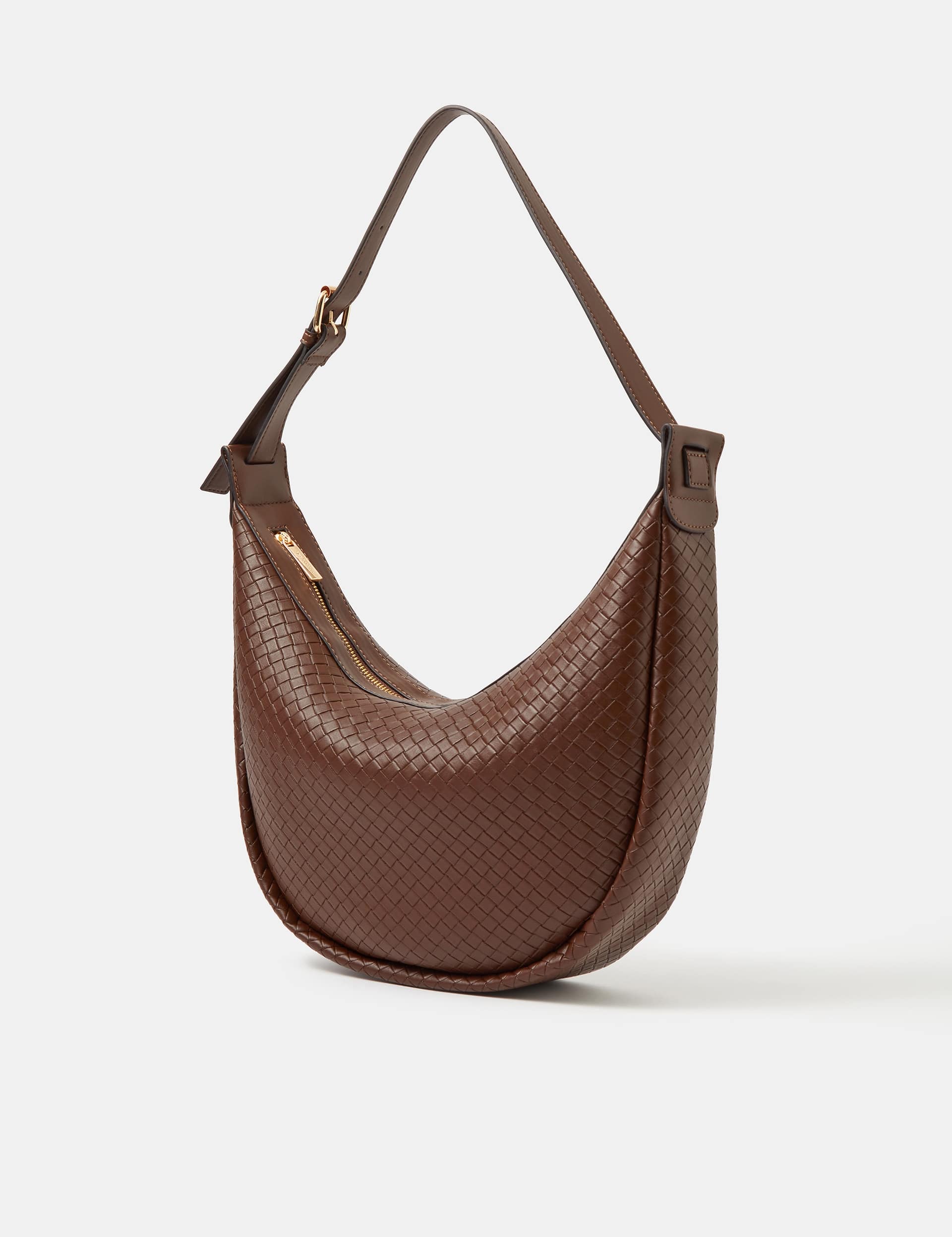 Accessorize woven faux leather shoulder bag, imported from the UK