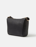 Accessorize faux leather cross body bag with gold hardware - British product