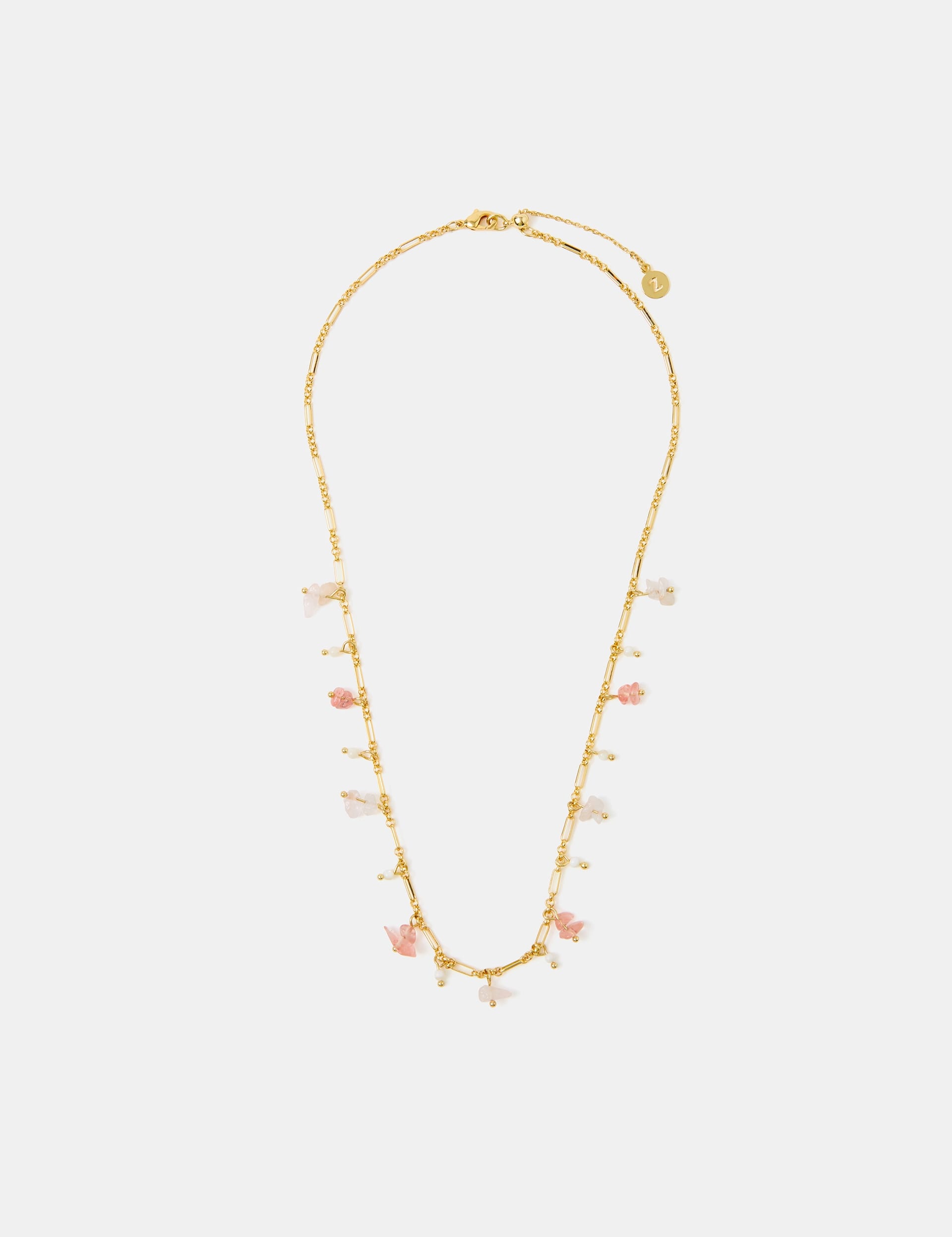 Accessorize gold plated semi precious necklace, UK version