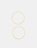 Accessorize 14ct gold plated bangles pack - British product