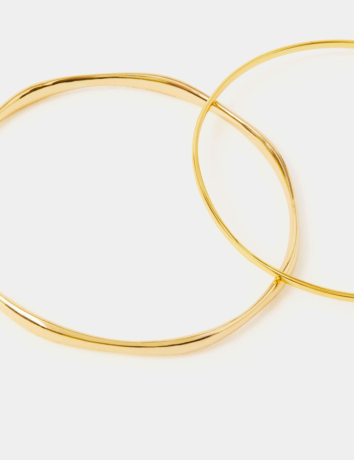 Accessorize 14ct gold plated bangles pack - British product