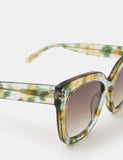 Accessorize oversized square sunglasses with tortoiseshell pattern (British brand)