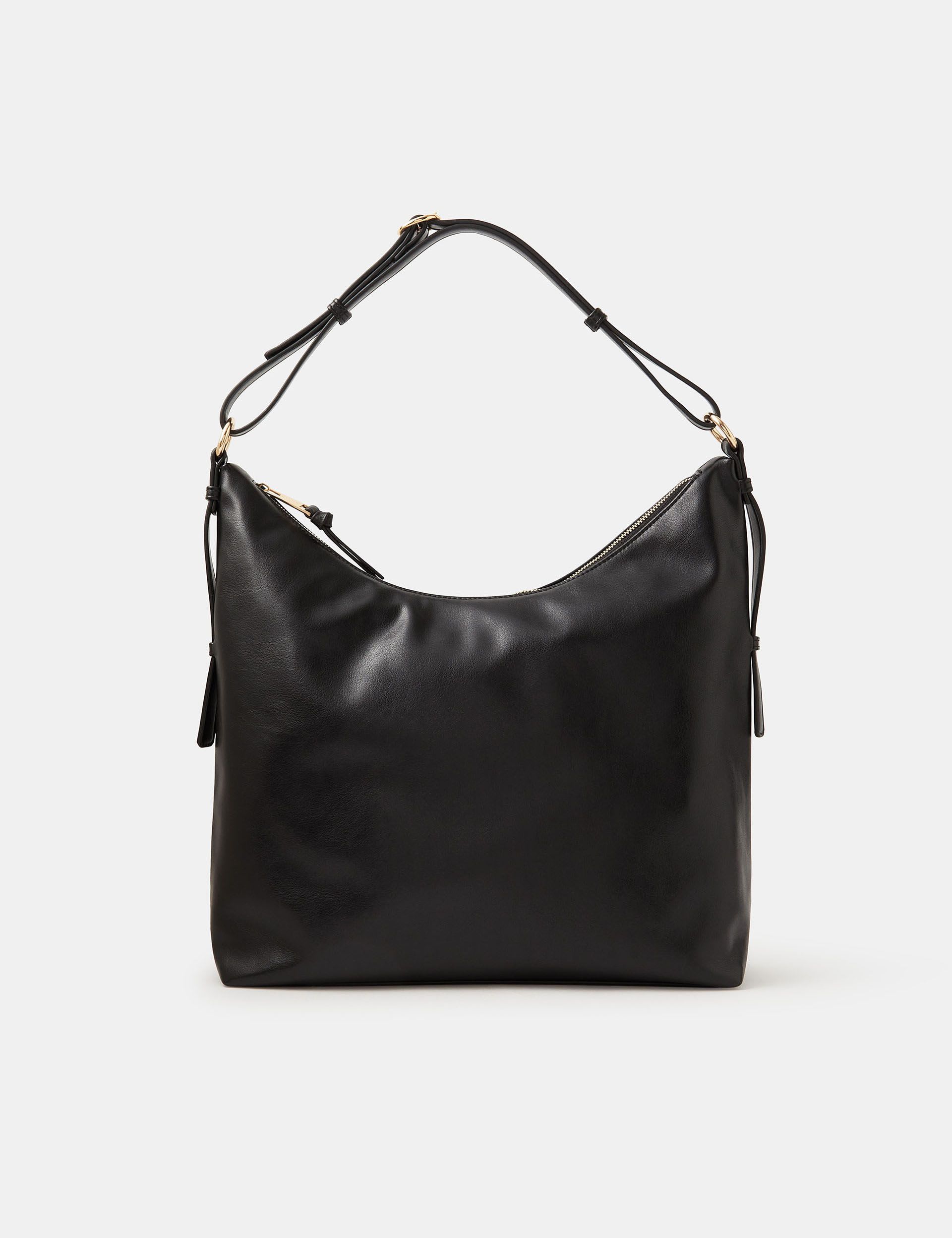 Accessorize shoulder bag slouchy style with zip fastening (British brand)