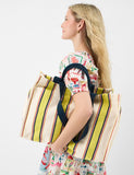 Accessorize cotton rich striped tote bag for beach - British product