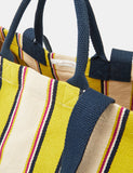 Accessorize cotton rich striped tote bag for beach - British product