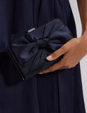 Phase Eight satin bow chain strap clutch bag, UK version
