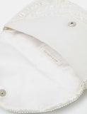 Accessorize beaded embellished clutch bag with sequins, imported from the UK