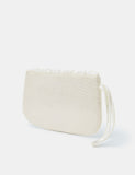 Accessorize beaded embellished clutch bag with sequins, imported from the UK