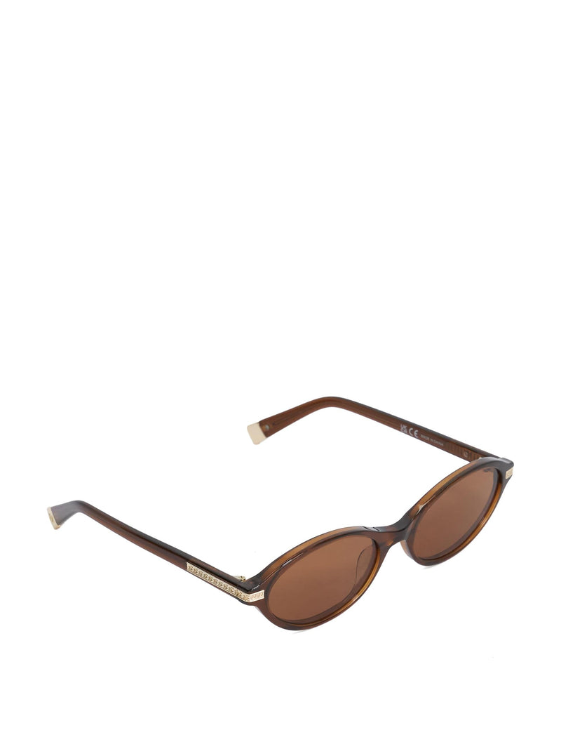 Dune London oval sunglasses acetate frame gold arms, UK version