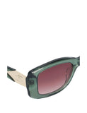 Dune London rectangle sunglasses gold tone detailing - British product
