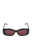 Dune London rectangle sunglasses gold tone detailing - British product