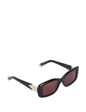 Dune London rectangle sunglasses gold tone detailing - British product