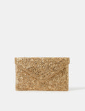 Accessorize embellished chain strap clutch bag, UK version