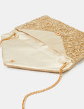 Accessorize embellished chain strap clutch bag, UK version