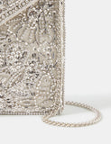 Accessorize embellished chain strap clutch bag, UK version