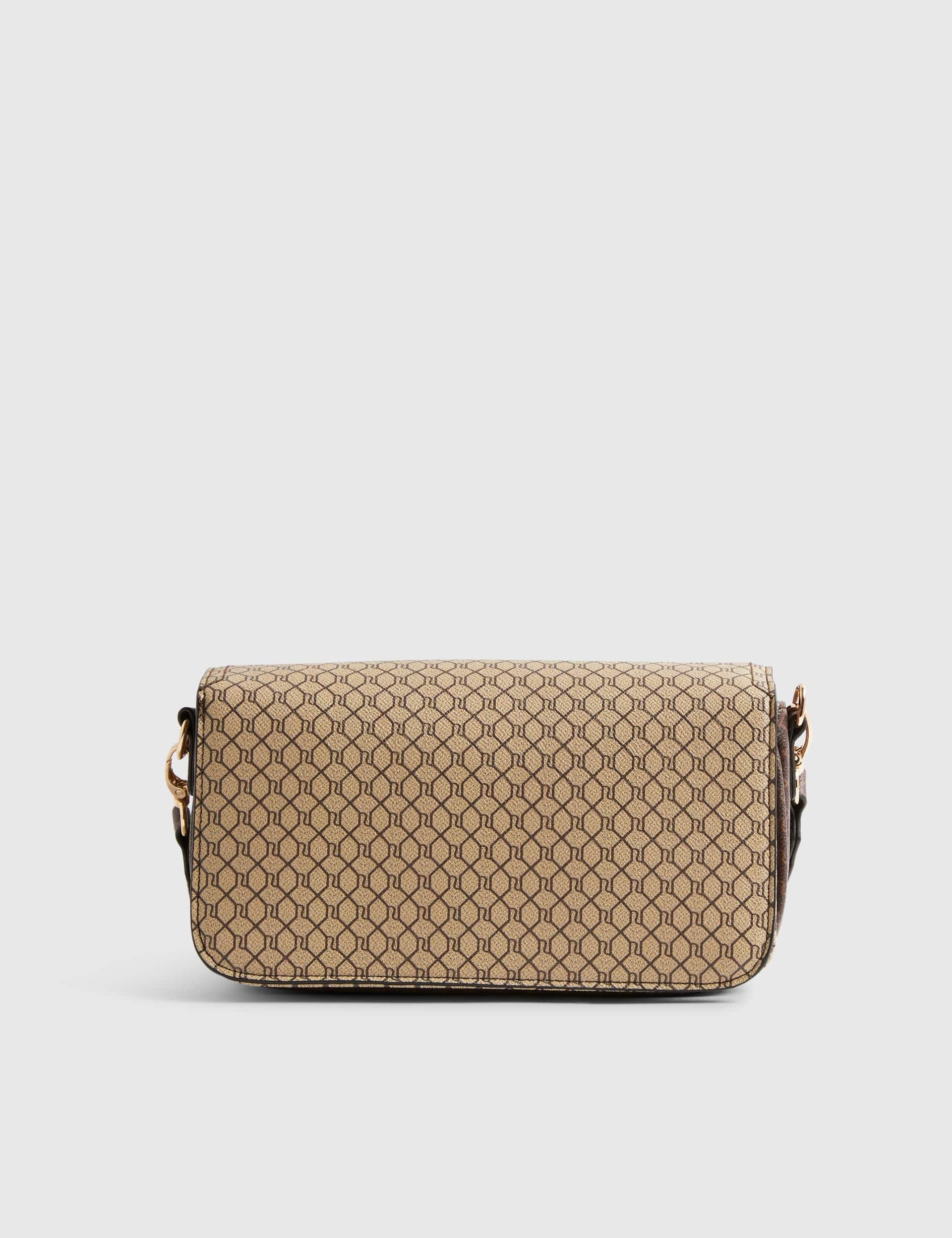 River Island monogram print cross body bag, imported from the UK