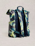 White Stuff rubberised backpack with roll-top closure - British product