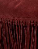 Accessorize suede fringed shoulder bag (British brand)