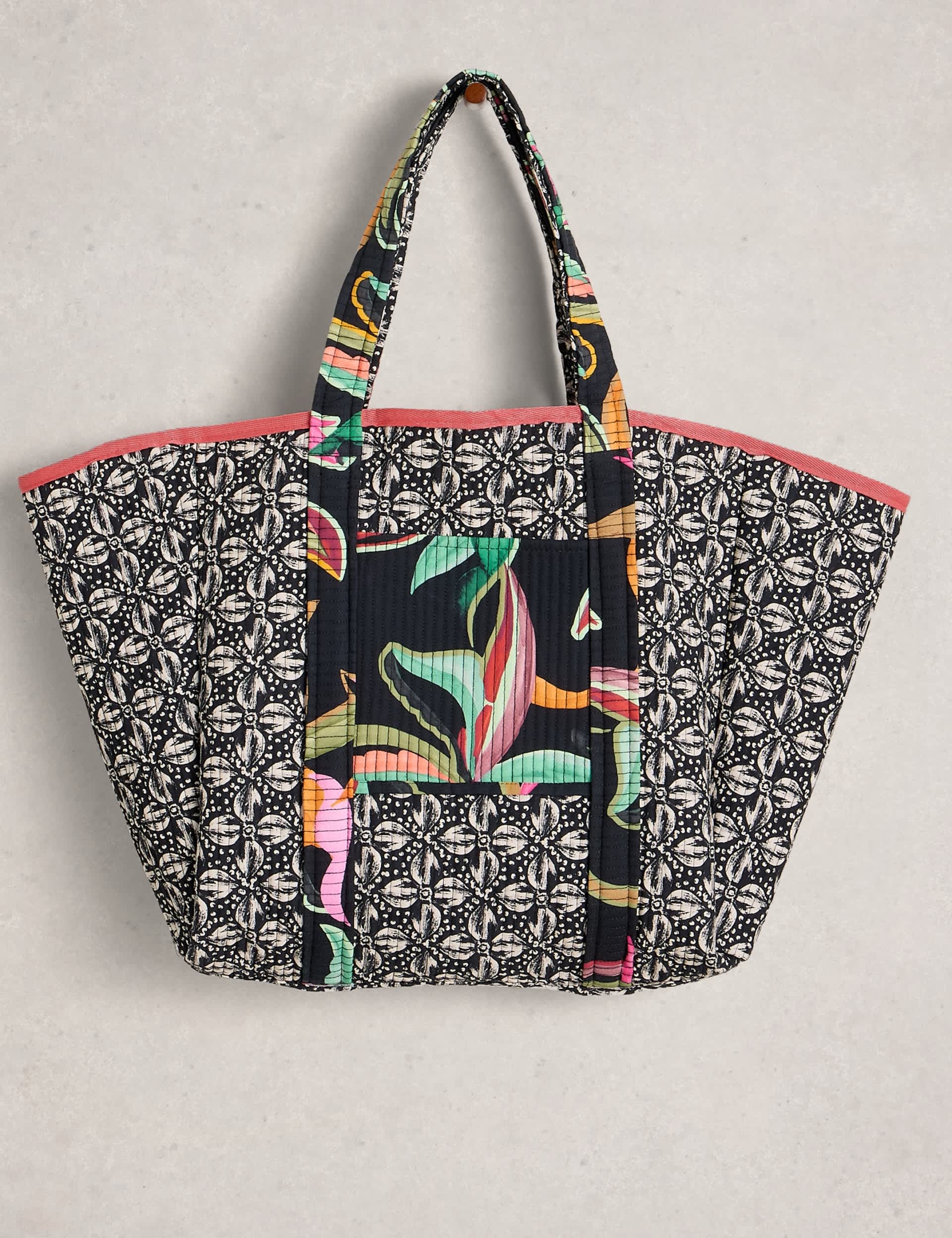 White Stuff reversible printed tote bag 45cm, imported from the UK