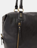Accessorize faux leather shoulder bag with zip detail - British product