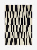 Jasper Conran London monochrome papercut wool tufted rug, UK version