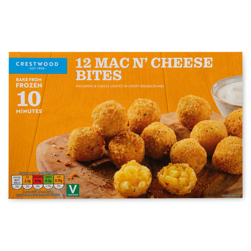Mac and cheese bites in crispy breadcrumbs 12 pack, UK version