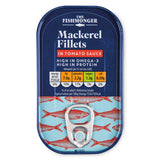 Mackerel fillets in tomato sauce 125g canned fish (British brand)